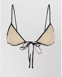 Prada - Silk Printed Bra - Lyst