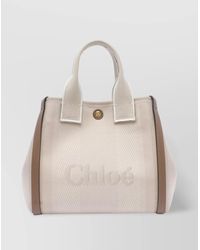 Chloé - Carry Small Canvas Tote Bag - Lyst