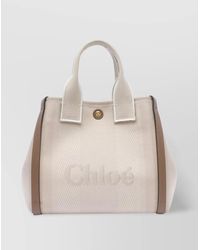 Chloé - Carry Small Canvas Tote Bag - Lyst