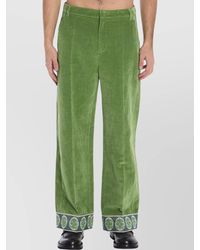Valentino Garavani - Jacquard-Hem Wide-Leg Trousers - Lyst