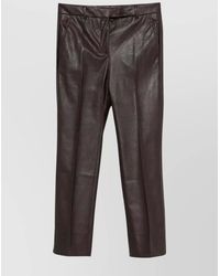 Incotex - Faux Leather Slim-Fit Trousers - Lyst