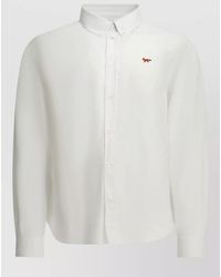 Maison Kitsuné - Profile Fox Shirt Button Down Collar Long Sleeves - Lyst