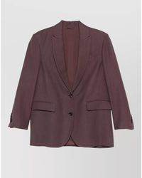 Brunello Cucinelli - Tailored Jacket Single Breasted Lapel Pockets - Lyst