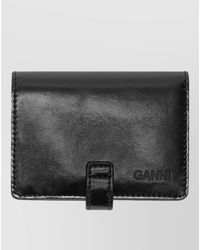 Ganni - Leather Heart Mirror Keyring - Lyst