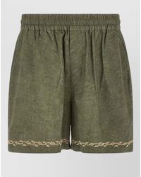 Isabel Marant - Zilan Bermuda Shorts Embroidered Pocket Textured - Lyst