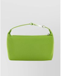 Eera - Satin Moonbag With Leather Handle And Chain Strap - Lyst