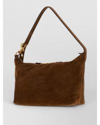 Miu Miu - Na Suede Leather Clutch Bag - Lyst
