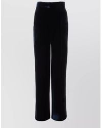 Giorgio Armani - Velvet Wide-Leg Trousers - Lyst