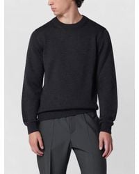 Roberto Collina - Knit Sweater Ribbed Neckline Cuffs Hem - Lyst