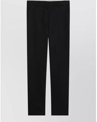 Max Mara - Tailored Straight Leg Trousers Belt Loops - Lyst