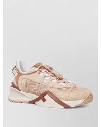 Fendi - Paneled Low-Top Sneakers - Lyst