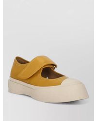 Marni - Leather Ballerina Shoes Raised Rubber Sole - Lyst
