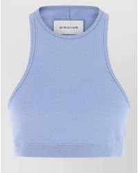 ARMARIUM - Filippa Ribbed Round Neck Stretch Top - Lyst