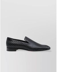 Christian Louboutin - Loafers With Geometric Pattern And Textured Finish - Lyst