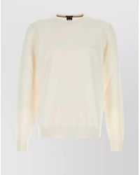 BOSS - Virgin Wool Crew-Neck Sweater - Lyst