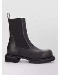 Rick Owens - Leather Beatle Gabe Boots - Lyst