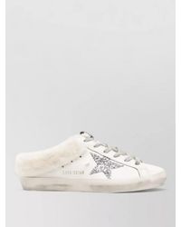 Golden Goose - Superstar Sabot Leather Sneakers Glitter Star - Lyst