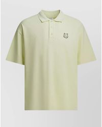 Maison Kitsuné - Fox Head Polo Shirt Button Placket - Lyst