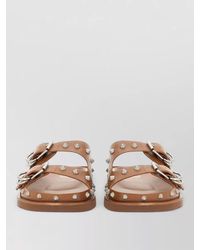 Ash - Leather Slides - Lyst