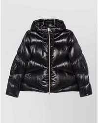 Herno - Down Quilted Hooded Short Puffer Jacket - Lyst