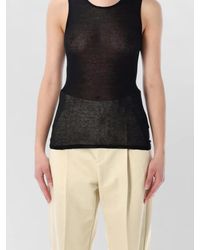 Soeur - Ribbed Sleeveless Organic Cotton Tank Top - Lyst