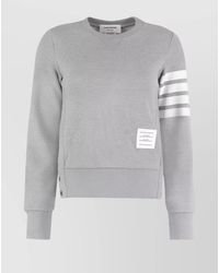 Thom Browne - Cotton Jersey Long-Sleeve Crew-Neck Sweatshirt - Lyst