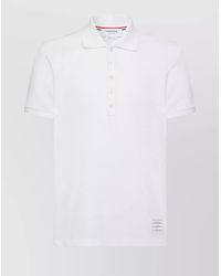 Thom Browne - Cotton Short-Sleeve Piqué Polo Shirt - Lyst