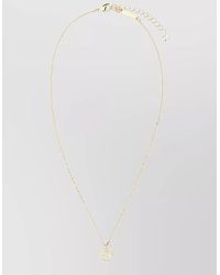 Ferragamo - Metal Necklace Chain Link Pendant Design - Lyst