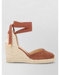 Castañer - Canvas Wedge Espadrille Closed Toe Shoe - Lyst