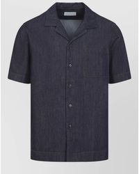 Dries Van Noten - Denim Short-Sleeve Shirt - Lyst
