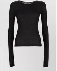 JW Anderson - Slim Fit Long Sleeve Round Neck Top - Lyst