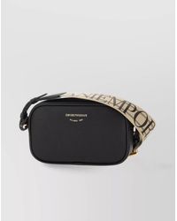 Emporio Armani - Grained Faux Leather Crossbody Camera Bag - Lyst