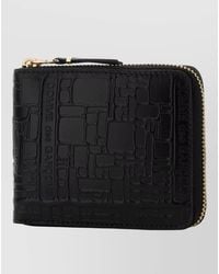 Comme des Garçons - Leather Wallet Embossed Design Tone Hardware - Lyst
