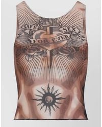 Jean Paul Gaultier - Safe Sex Tattoo Top - Lyst