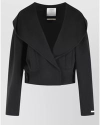 Sportmax - Idoneo Cropped Hooded Virgin Wool Jacket - Lyst