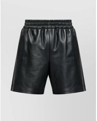 Gucci - Lamb Leather Knee-Length Tailored Shorts - Lyst