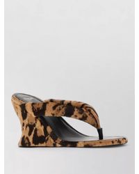 Balenciaga - Gaeta Calf Hair Wedge Heel Sandals - Lyst