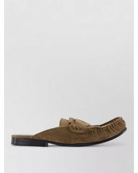 Marni - Leather Buckled Square-Toe Mules - Lyst