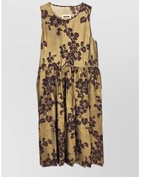 Uma Wang - Viscose Cupro Midi Dress - Lyst
