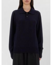 Studio Nicholson - Merino Wool Polo Collar Jumper - Lyst