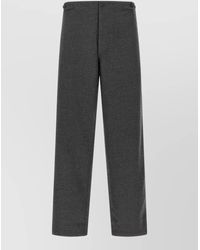 Cellar Door - Dino Straight Trousers Buttoned Front Back Pocket - Lyst