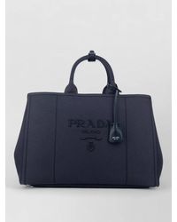 Prada - Structured Tote Bag Top Handles Design - Lyst