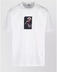 Junya Watanabe - Crew Neck Graphic Print Short Sleeve T-Shirt - Lyst
