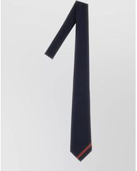 Gucci - Silk Tie Slim Design Striped Detail - Lyst