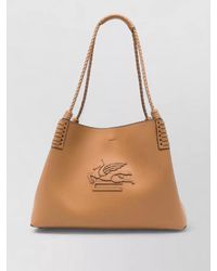 Etro - Shoulder Tote Bag Braided Handles - Lyst