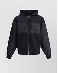 Gcds - Cotton Hoodie With Adjustable Drawstring Hood - Lyst