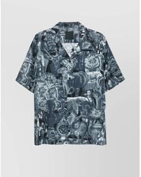 Givenchy - Silk Printed Short-Sleeve Shirt - Lyst
