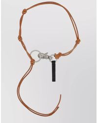 Our Legacy - Leather Cord Necklace Adjustable Pendant Detail - Lyst