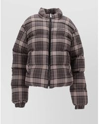 Off-White c/o Virgil Abloh - Spray Arr Check Flan Downjkt Dark - Lyst
