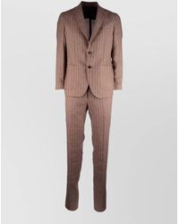 Colamarino - Pinstripe Suit Notch Lapel Button Detail - Lyst